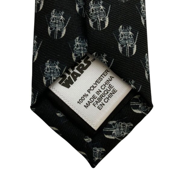 Star Wars Darth Vader Black Silver Necktie Tie Polyester - Picture 4 of 4